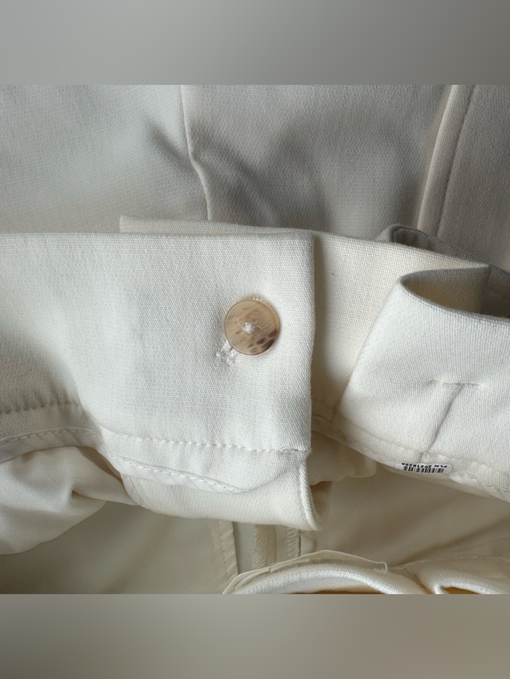 Veronica Beard Setti Belted Paperbag Pants - Ecru - NWOT - Size 4 - Picture 7 of 10